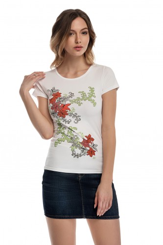 T-shirt with print "Flowers"