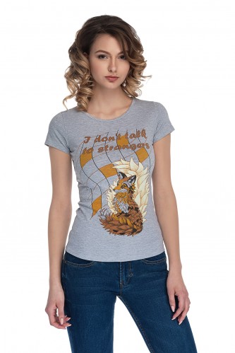 T-shirt with print "Fox"