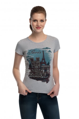 T-shirt with print "Paris"